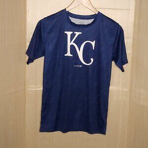 MLB Kids Kansas City Royals Blue Athletic Short Sleeve Shirt 18